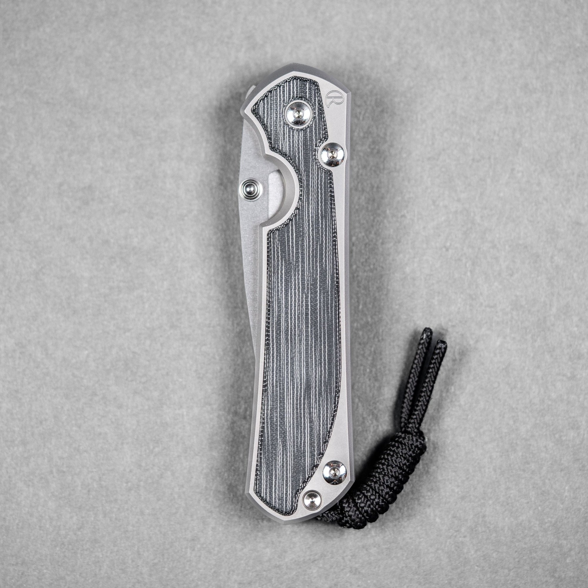 Chris Reeve Large Sebenza 31 Drop Point - Magnacut & Glass Blasted Titanium w/ Black Canvas Micarta Inlay - URBAN EDC®