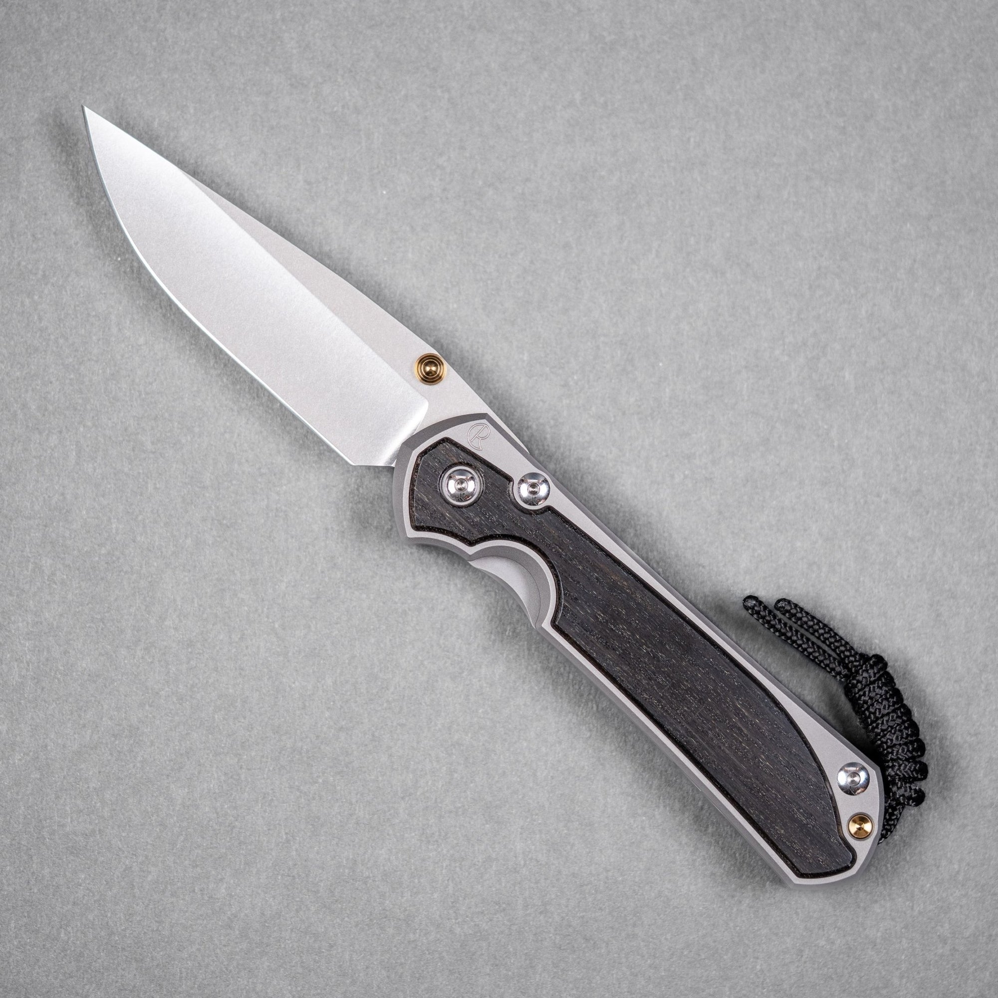 Chris Reeve Large Sebenza 31 - Drop Point Magnacut & Glass Blasted Titanium w/ Bog Oak Inlay - URBAN EDC®