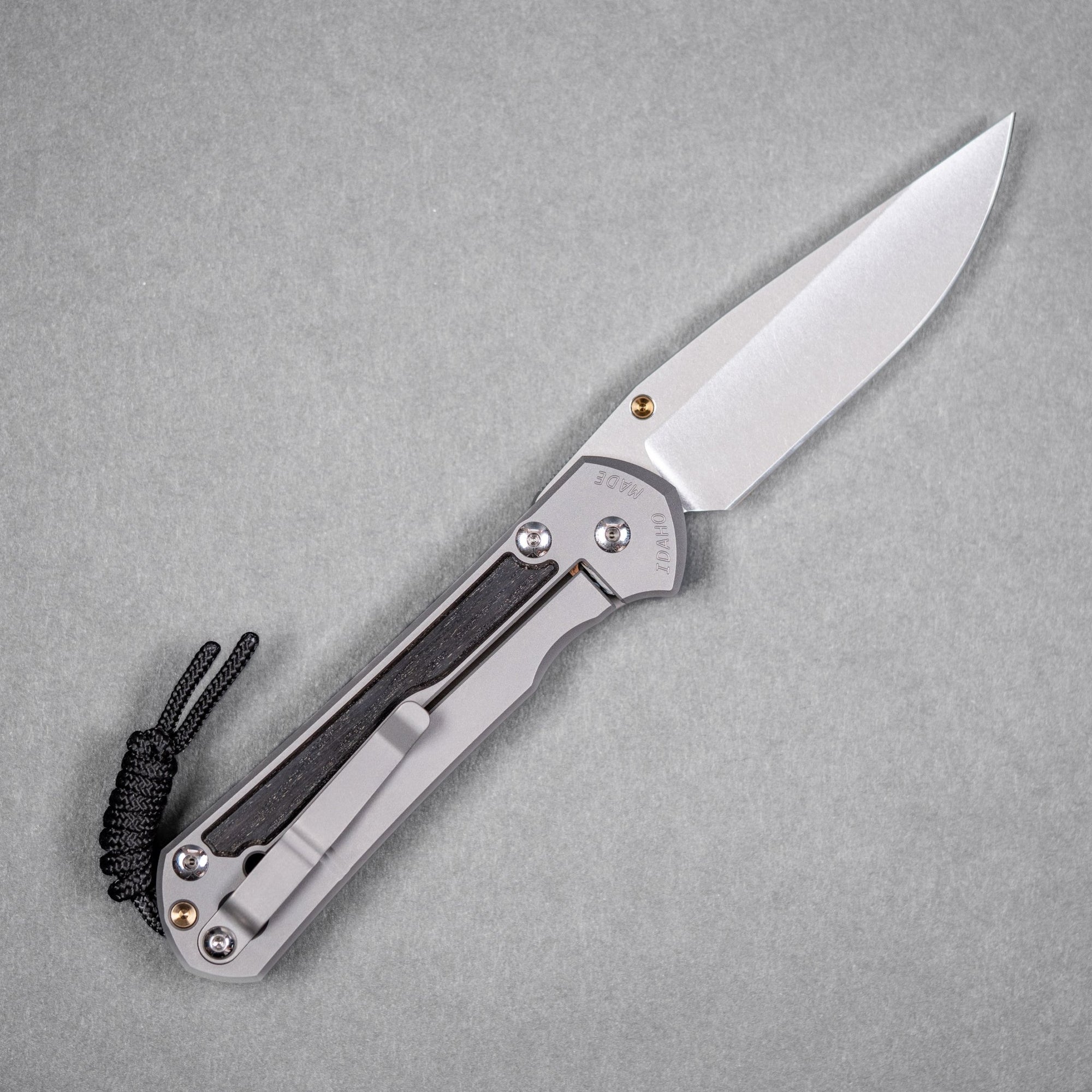 Chris Reeve Large Sebenza 31 - Drop Point Magnacut & Glass Blasted Titanium w/ Bog Oak Inlay - URBAN EDC®