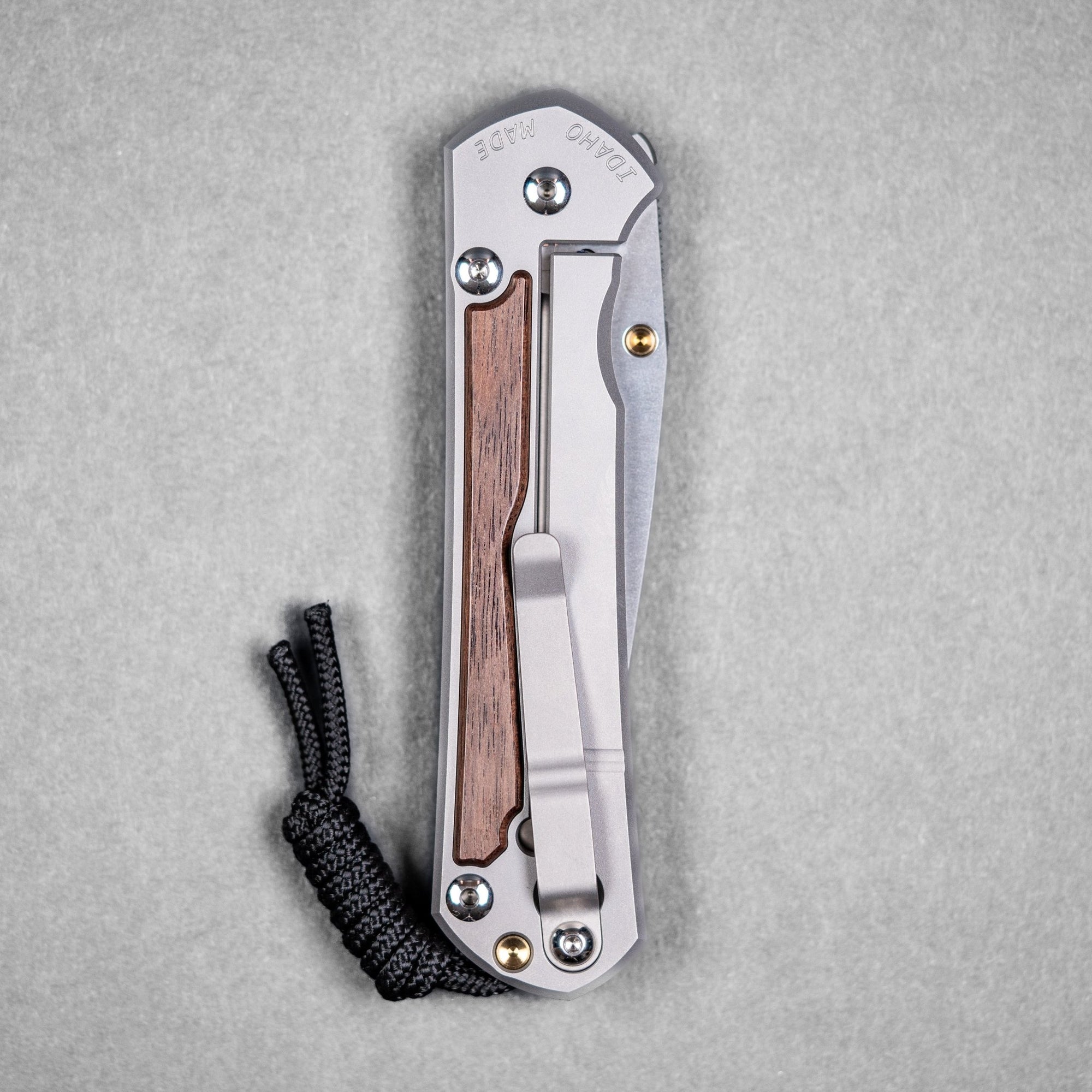 Chris Reeve Large Sebenza 31 Drop Point - Magnacut & Glass Blasted Titanium w/ Macassar Ebony Inlay - URBAN EDC®
