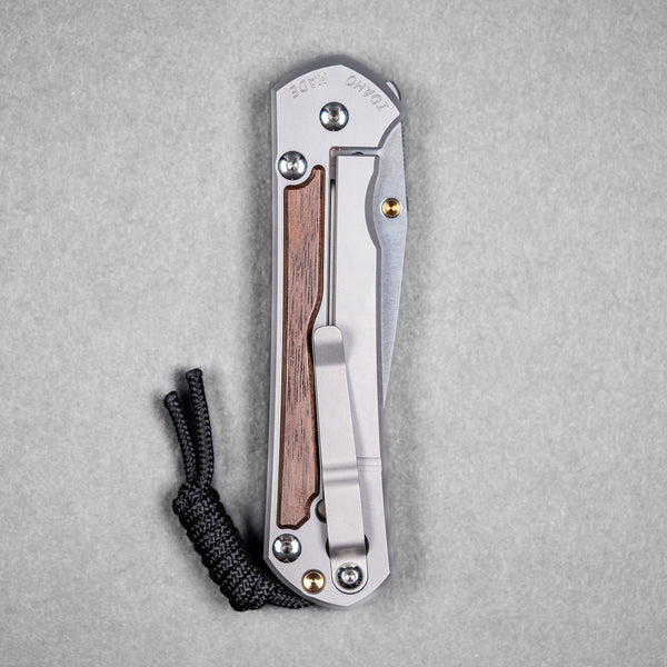Chris Reeve Large Sebenza 31 Drop Point - Magnacut & Glass Blasted Titanium w/ Macassar Ebony Inlay - URBAN EDC®