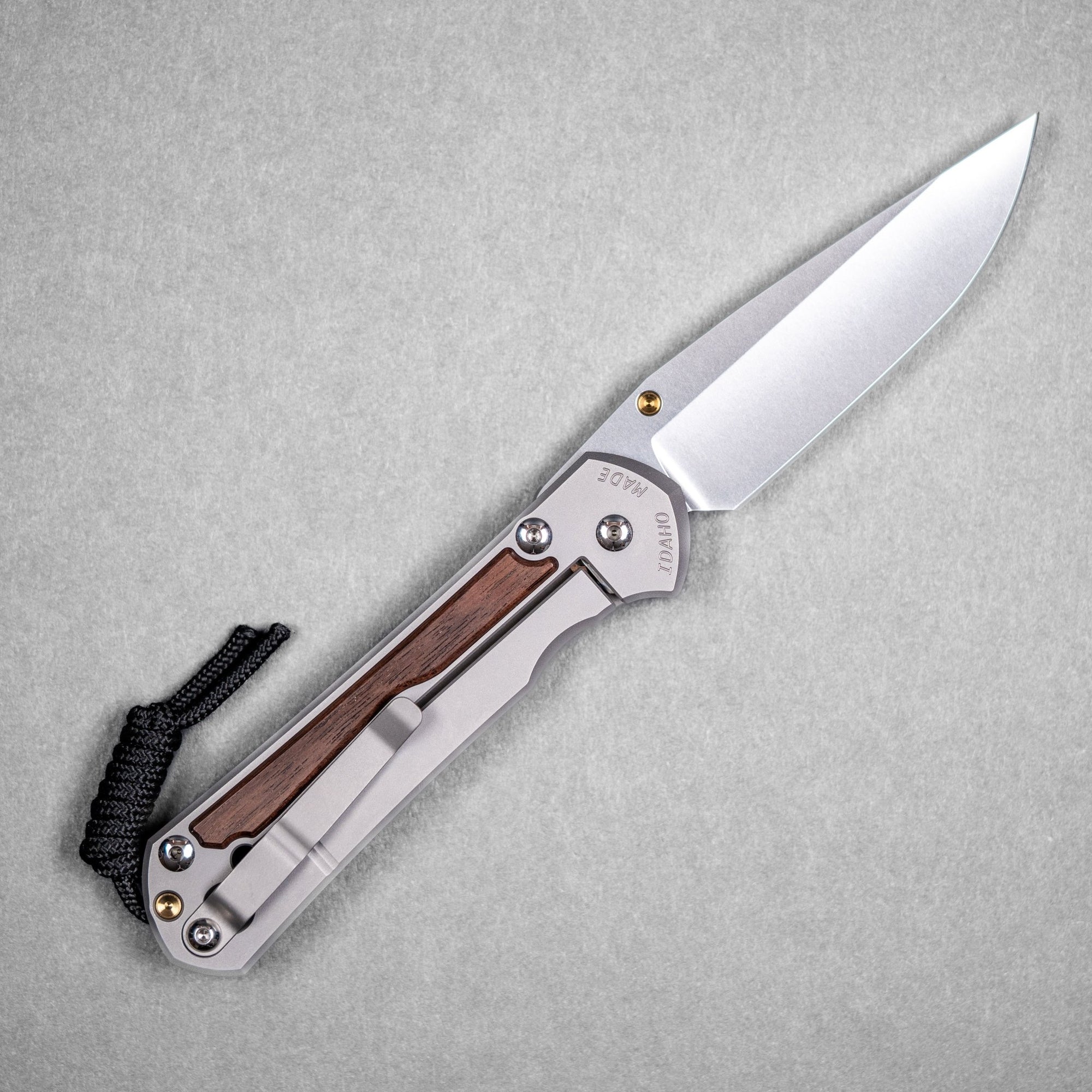 Chris Reeve Large Sebenza 31 Drop Point - Magnacut & Glass Blasted Titanium w/ Macassar Ebony Inlay - URBAN EDC®