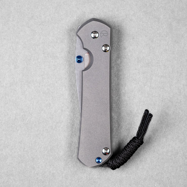 Chris Reeve Large Sebenza 31 Drop Point - Sandblasted Titanium - URBAN EDC®