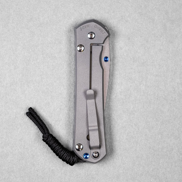 Chris Reeve Large Sebenza 31 Drop Point - Sandblasted Titanium - URBAN EDC®