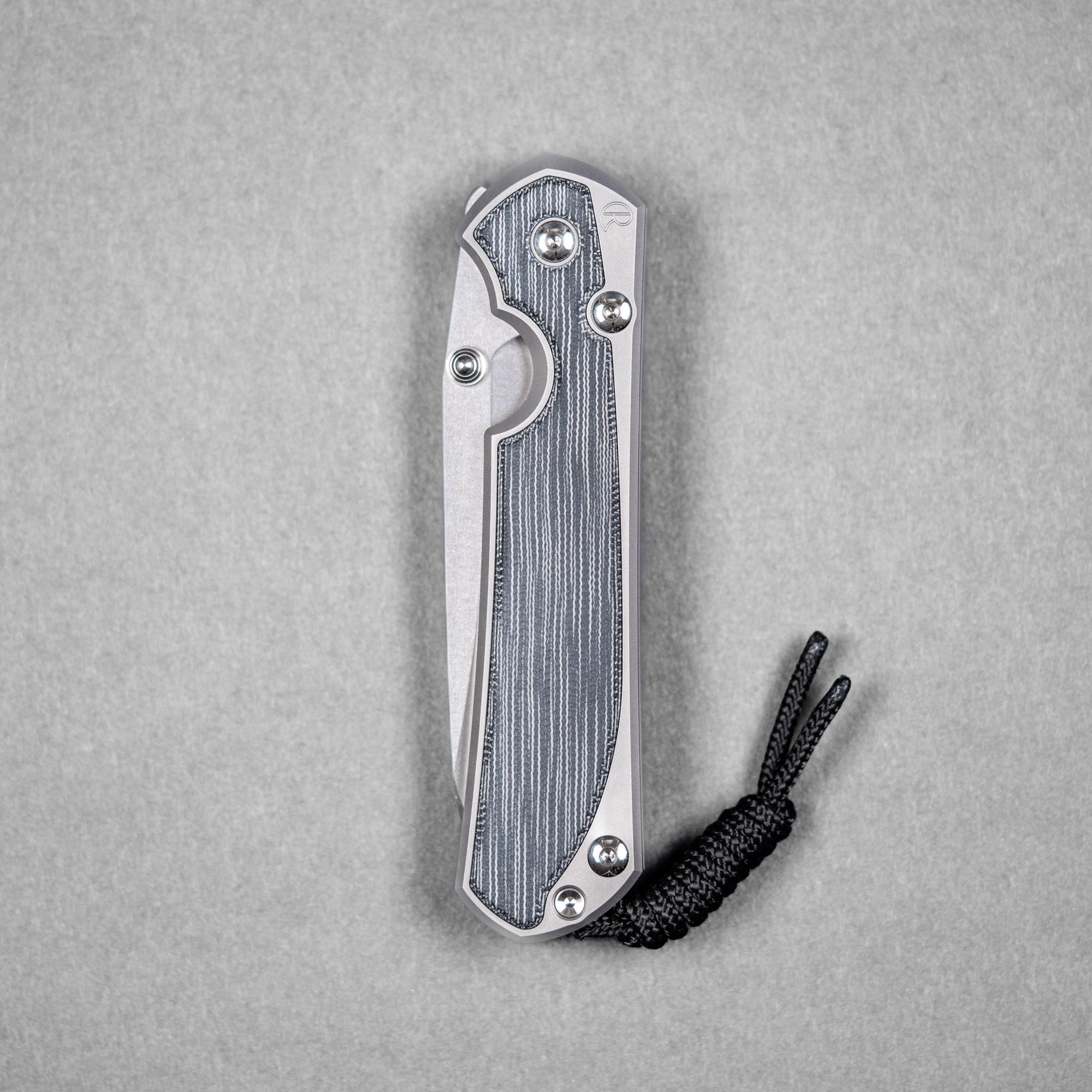 Chris Reeve Large Sebenza 31 - Insingo Magnacut & Glass Blasted Titanium w/ Black Canvas Micarta Inlay - URBAN EDC®