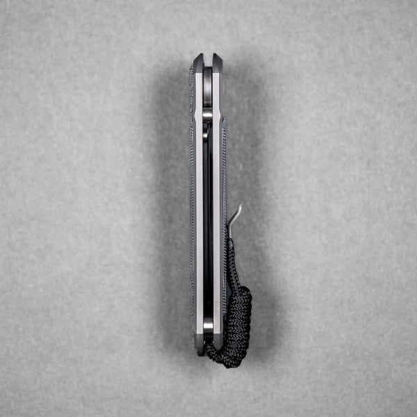 Chris Reeve Large Sebenza 31 - Insingo Magnacut & Glass Blasted Titanium w/ Black Canvas Micarta Inlay - URBAN EDC®