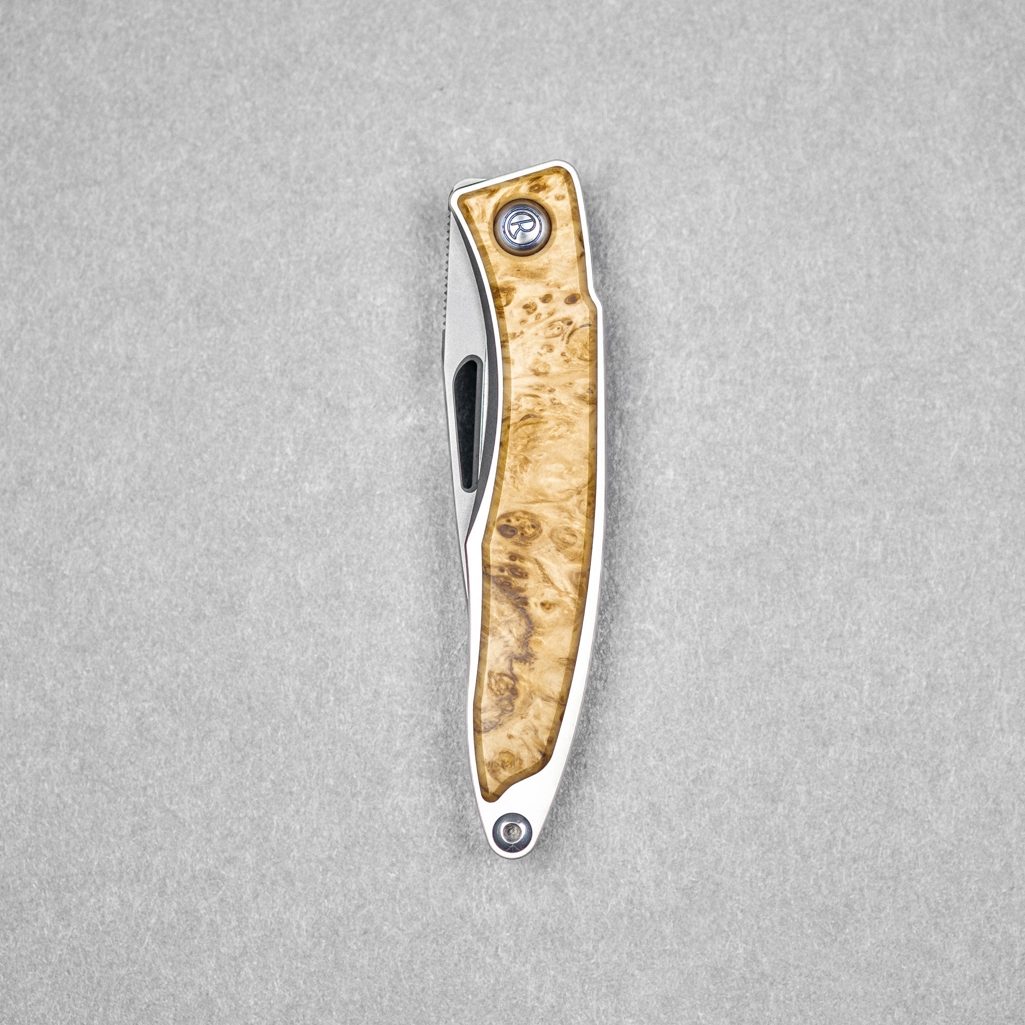 Chris Reeve Mnandi - Drop Point Magnacut w/ Box Elder Inlay