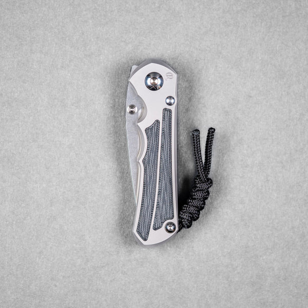 Chris Reeve Small Inkosi Drop Point - Magnacut & Glass Blasted Titanium w/ Black Canvas Micarta - URBAN EDC®
