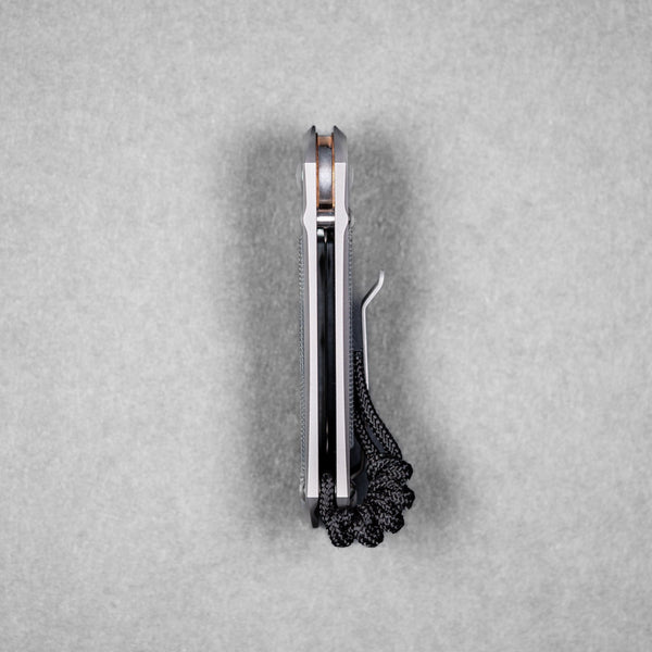 Chris Reeve Small Inkosi Drop Point - Magnacut & Glass Blasted Titanium w/ Black Canvas Micarta - URBAN EDC®