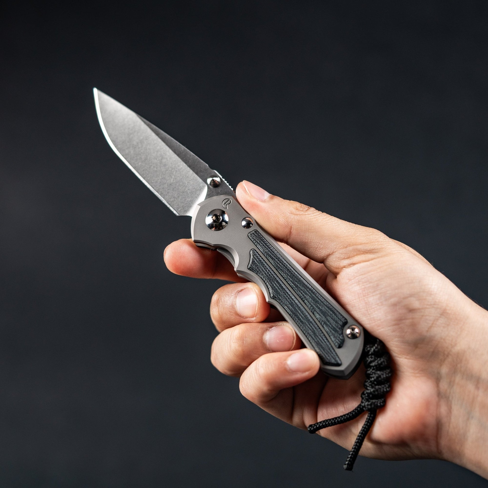 Chris Reeve Small Inkosi Drop Point - Magnacut & Glass Blasted Titanium w/ Black Canvas Micarta - URBAN EDC®