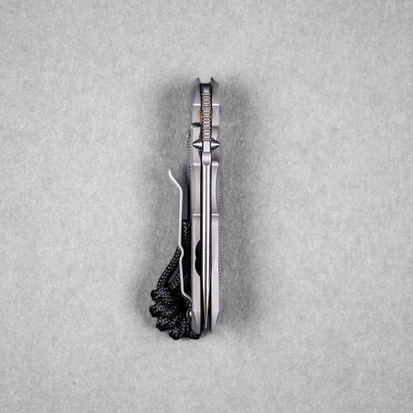 Chris Reeve Small Inkosi Drop Point - Magnacut & Glass Blasted Titanium w/ Black Canvas Micarta - URBAN EDC®