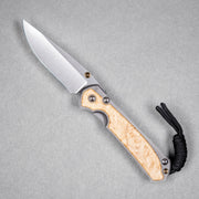Chris Reeve Small Sebenza 31 - Drop Point Magnacut & Glass Blasted Titanium w/ Box Elder - URBAN EDC®