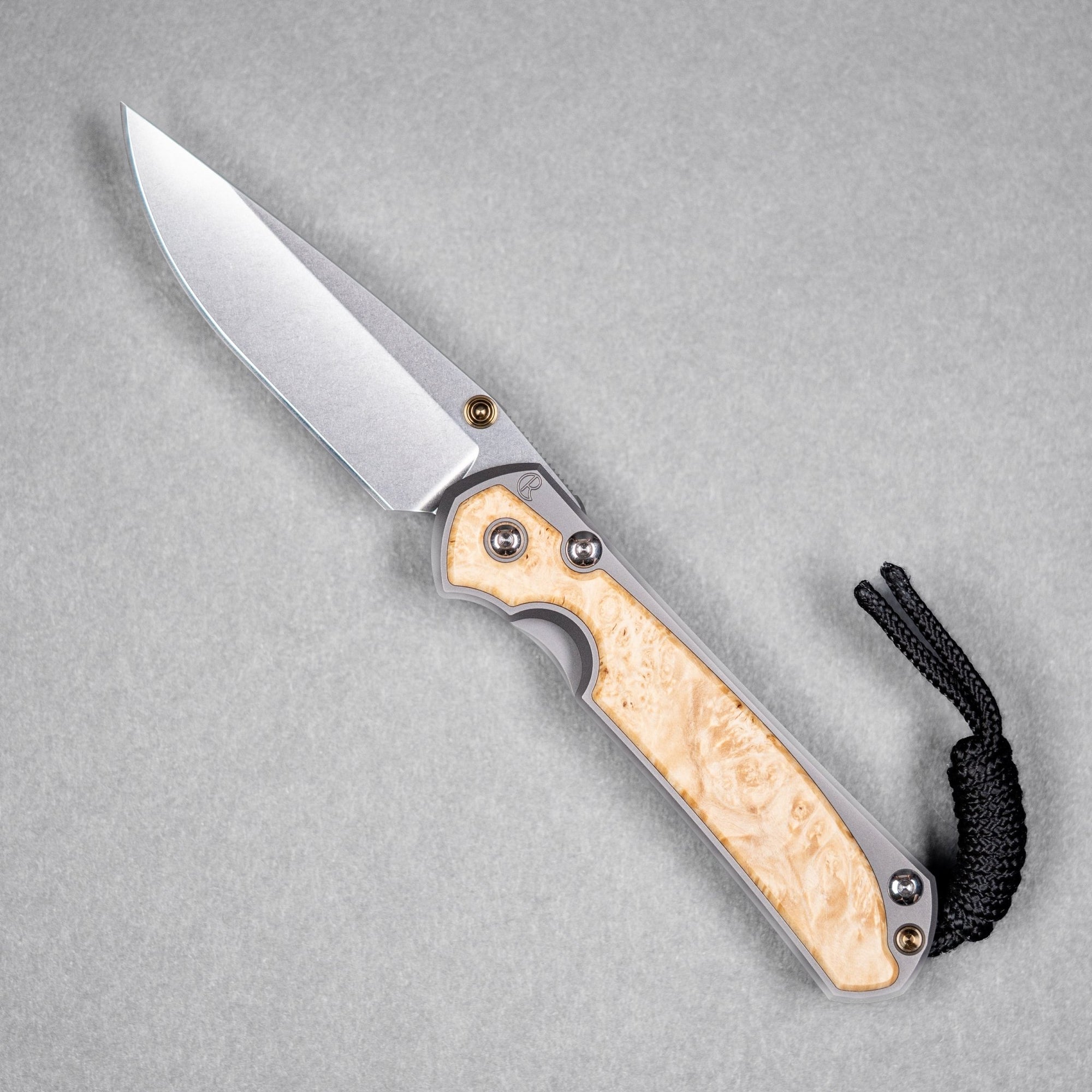 Chris Reeve Small Sebenza 31 - Drop Point Magnacut & Glass Blasted Titanium w/ Box Elder - URBAN EDC®