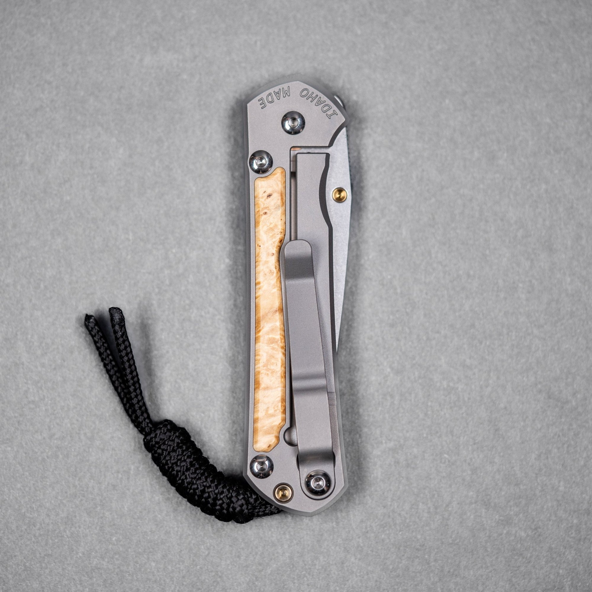 Chris Reeve Small Sebenza 31 - Drop Point Magnacut & Glass Blasted Titanium w/ Box Elder - URBAN EDC®
