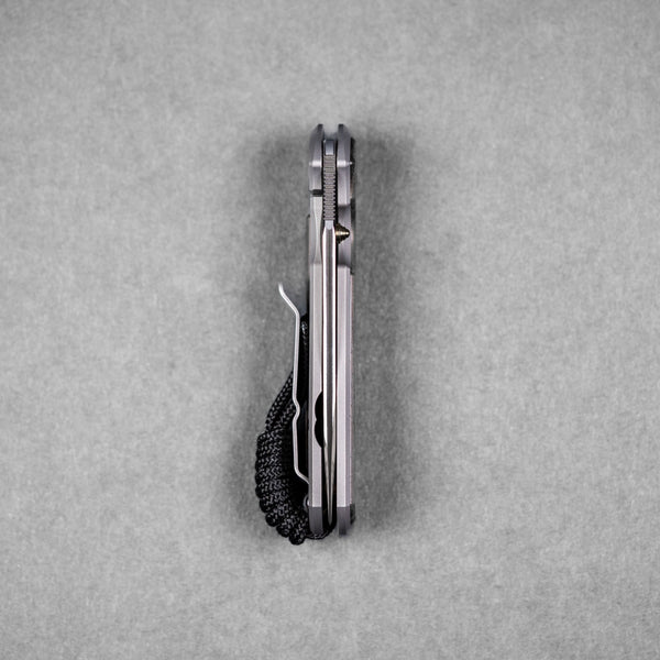 Chris Reeve Small Sebenza 31 - Drop Point Magnacut & Glass Blasted Titanium w/ Macassar Ebony Inlay - URBAN EDC®
