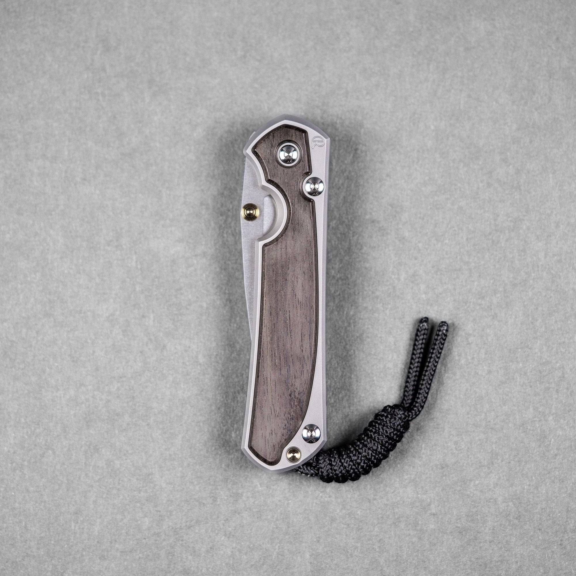 Chris Reeve Small Sebenza 31 - Drop Point Magnacut & Glass Blasted Titanium w/ Macassar Ebony Inlay - URBAN EDC®