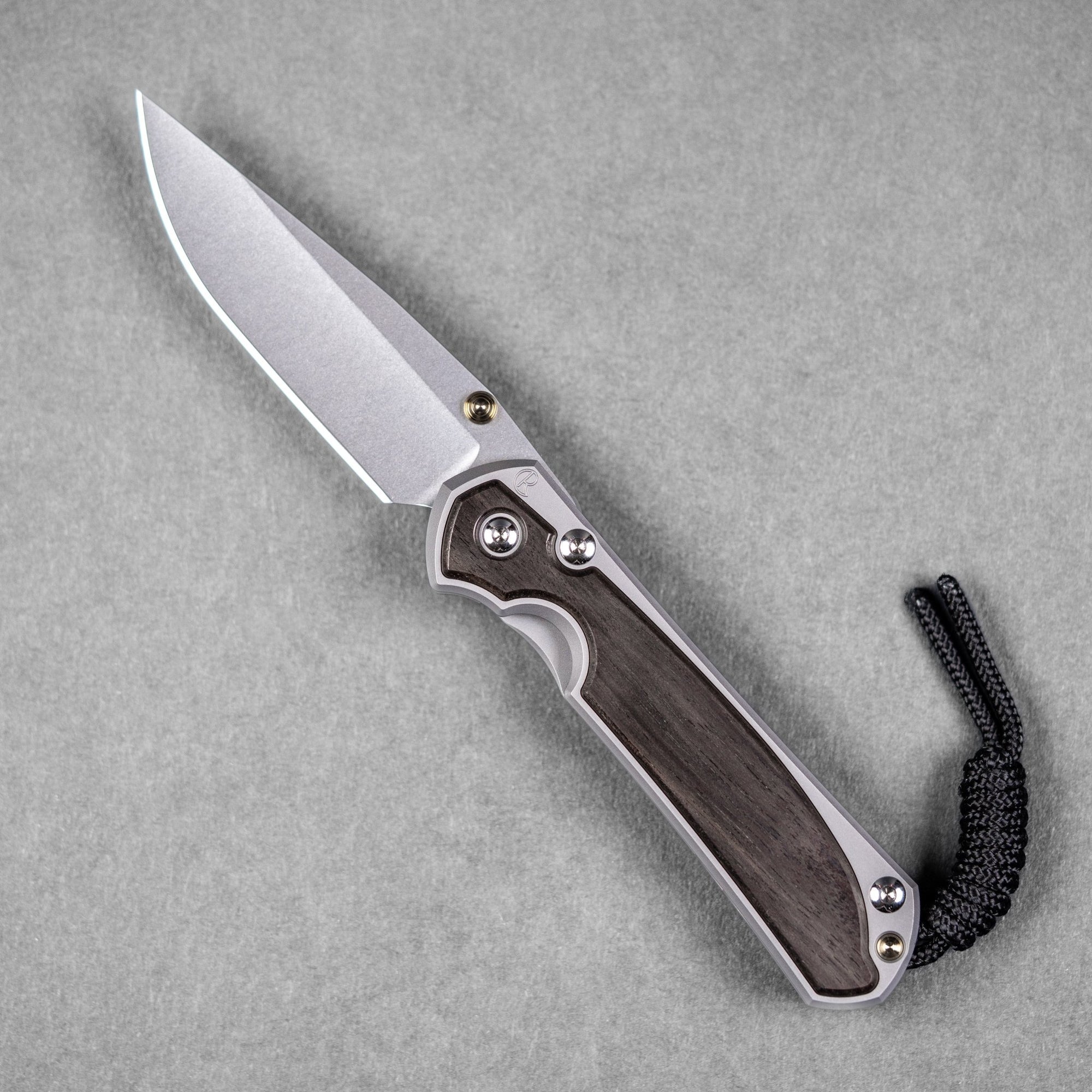 Chris Reeve Small Sebenza 31 - Drop Point Magnacut & Glass Blasted Titanium w/ Macassar Ebony Inlay - URBAN EDC®