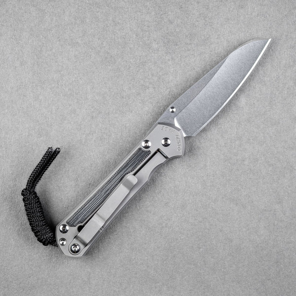 Chris Reeve Small Sebenza 31 - Insingo Magnacut & Glass Blasted Titanium w/ Black Canvas Micarta Inlay - URBAN EDC®