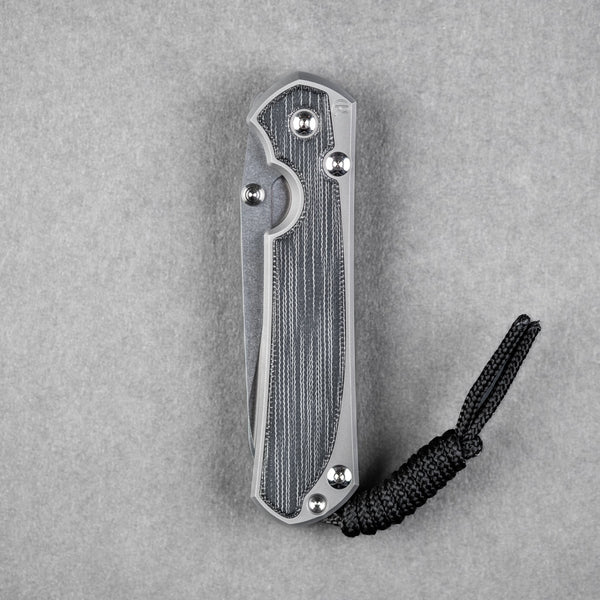 Chris Reeve Small Sebenza 31 - Insingo Magnacut & Glass Blasted Titanium w/ Black Canvas Micarta Inlay - URBAN EDC®