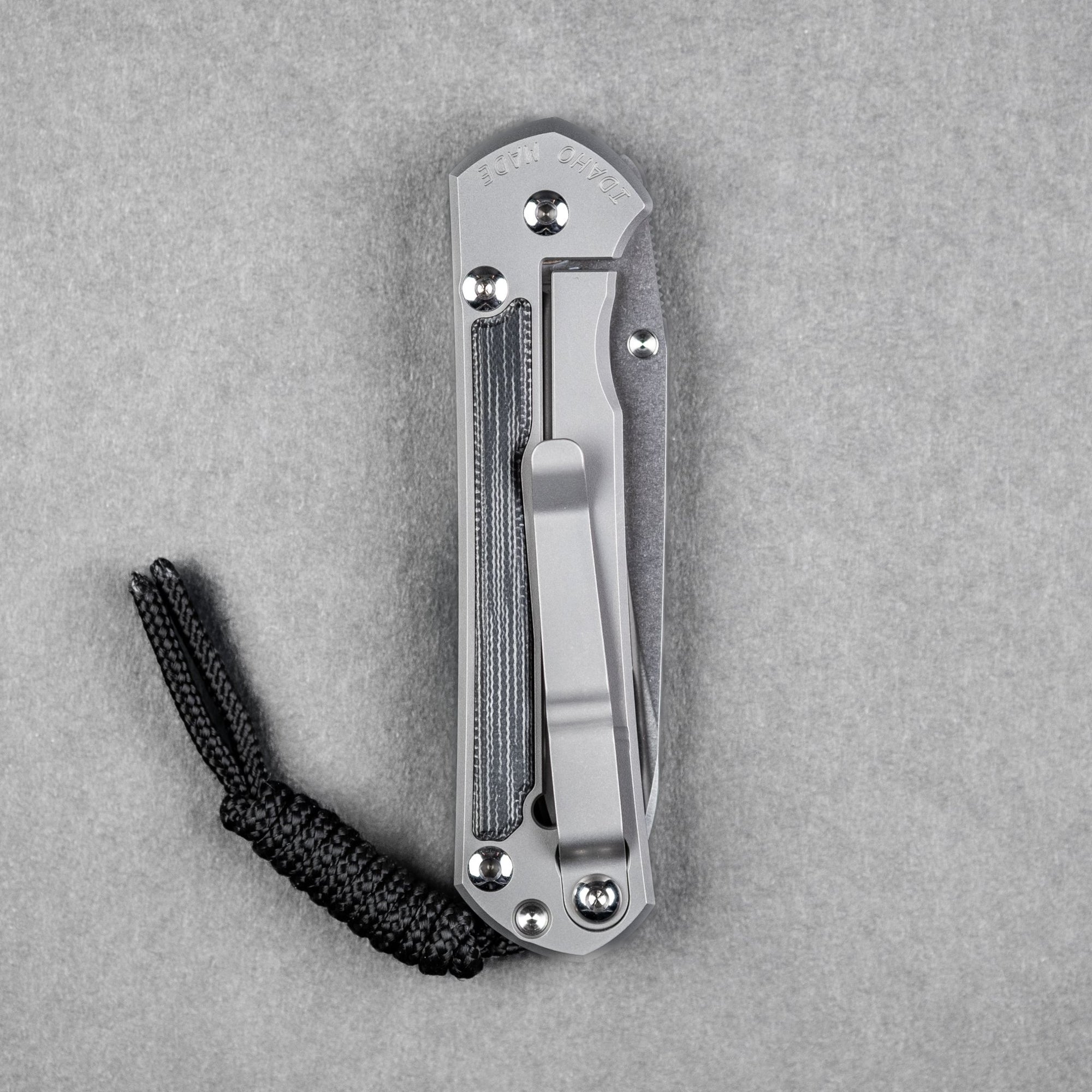 Chris Reeve Small Sebenza 31 - Insingo Magnacut & Glass Blasted Titanium w/ Black Canvas Micarta Inlay - URBAN EDC®