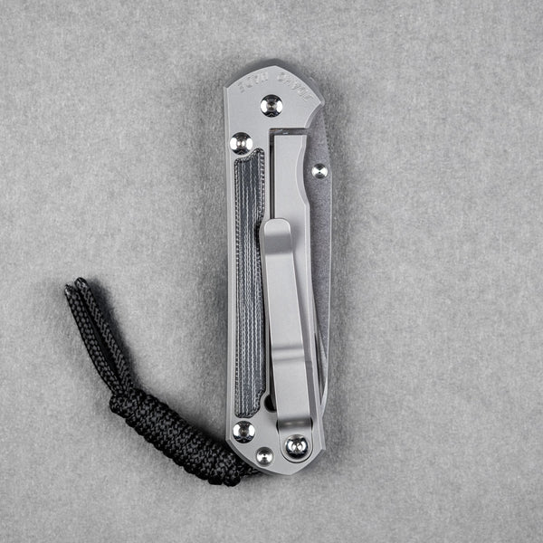 Chris Reeve Small Sebenza 31 - Insingo Magnacut & Glass Blasted Titanium w/ Black Canvas Micarta Inlay - URBAN EDC®