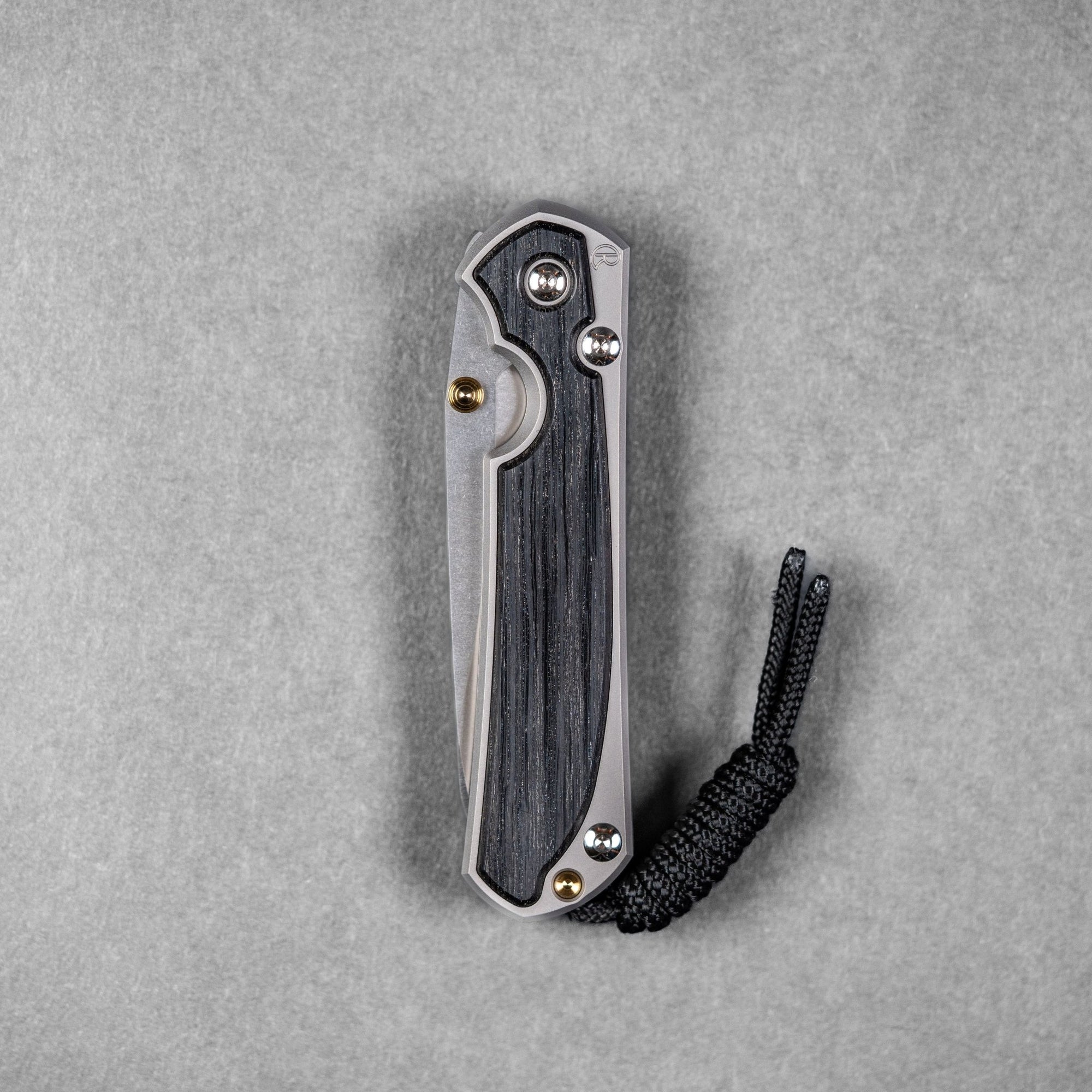 Chris Reeve Small Sebenza 31 - Insingo Magnacut & Glass Blasted Titanium w/ Bog Oak - URBAN EDC®
