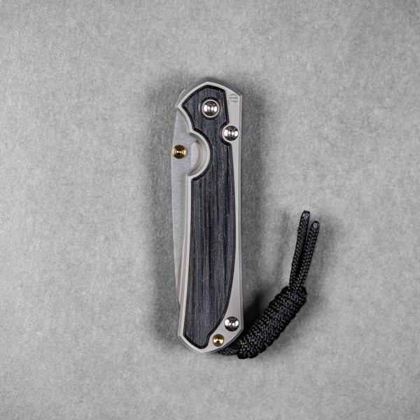 Chris Reeve Small Sebenza 31 - Insingo Magnacut & Glass Blasted Titanium w/ Bog Oak - URBAN EDC®