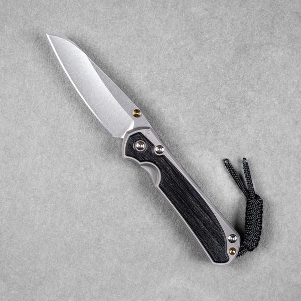 Chris Reeve Small Sebenza 31 - Insingo Magnacut & Glass Blasted Titanium w/ Bog Oak - URBAN EDC®