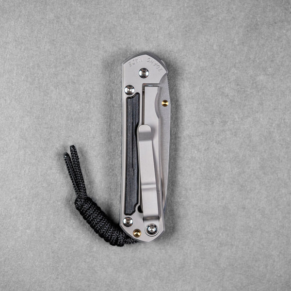 Chris Reeve Small Sebenza 31 - Insingo Magnacut & Glass Blasted Titanium w/ Bog Oak - URBAN EDC®