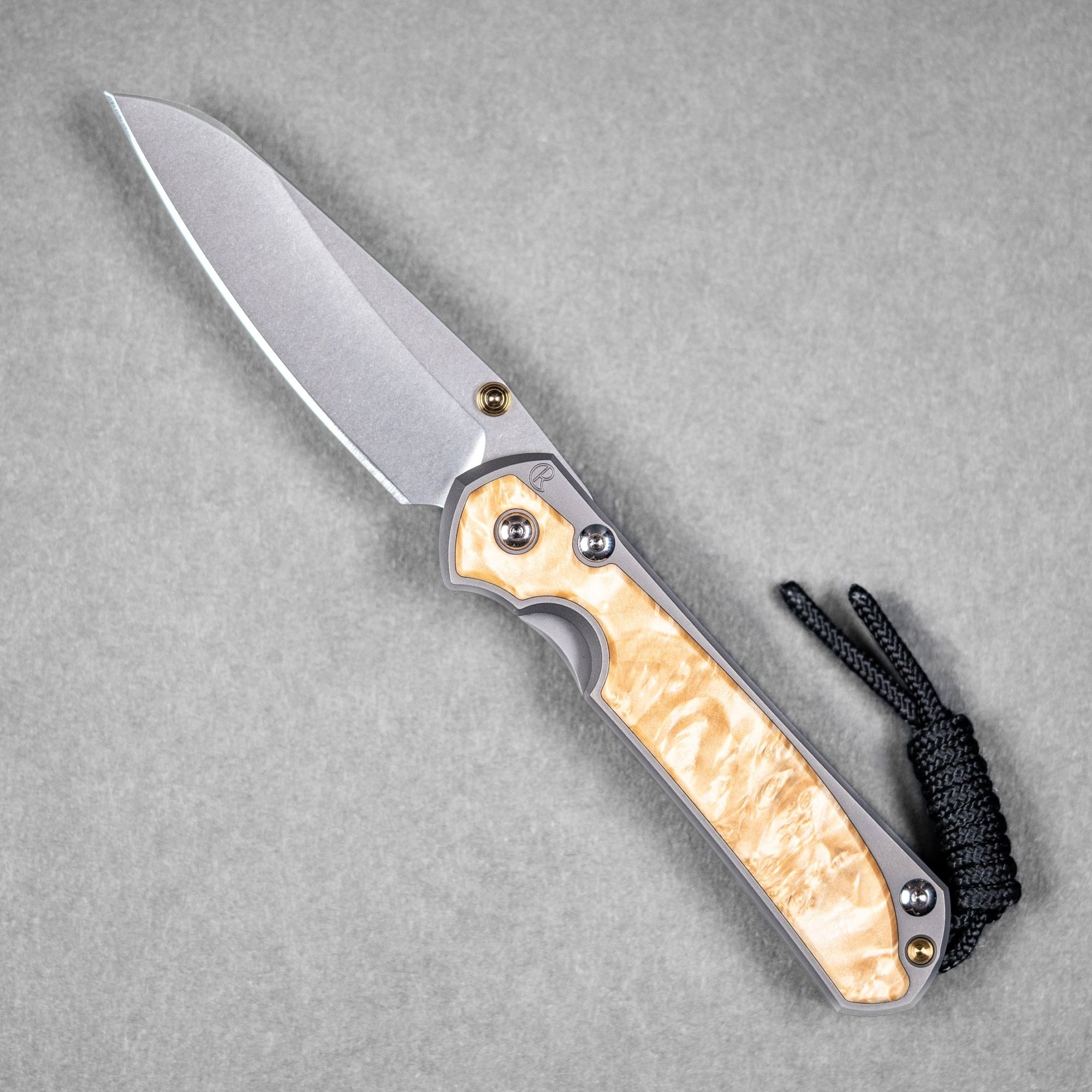 Chris Reeve Small Sebenza 31 - Insingo Magnacut & Glass Blasted Titanium w/ Box Elder - URBAN EDC®