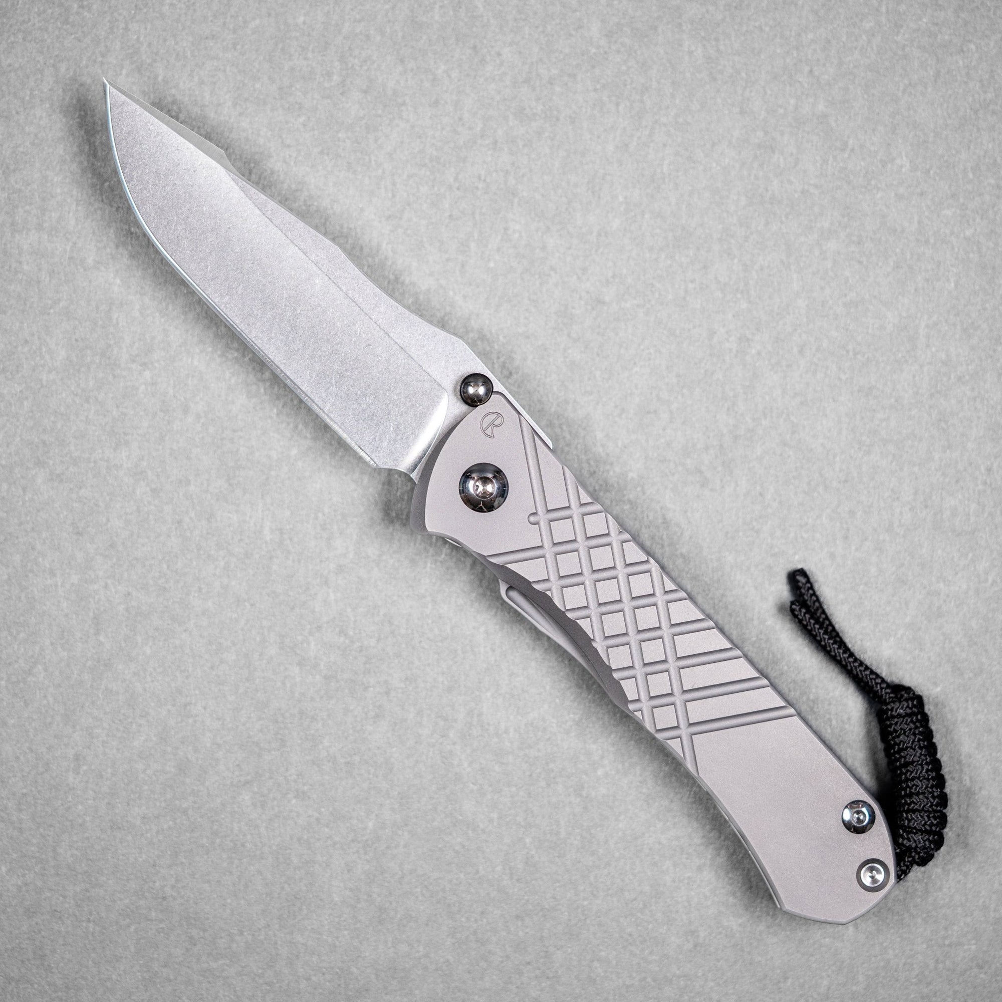 Chris Reeve Umnumzaan Drop Point - Glass Blasted Titanium - URBAN EDC®