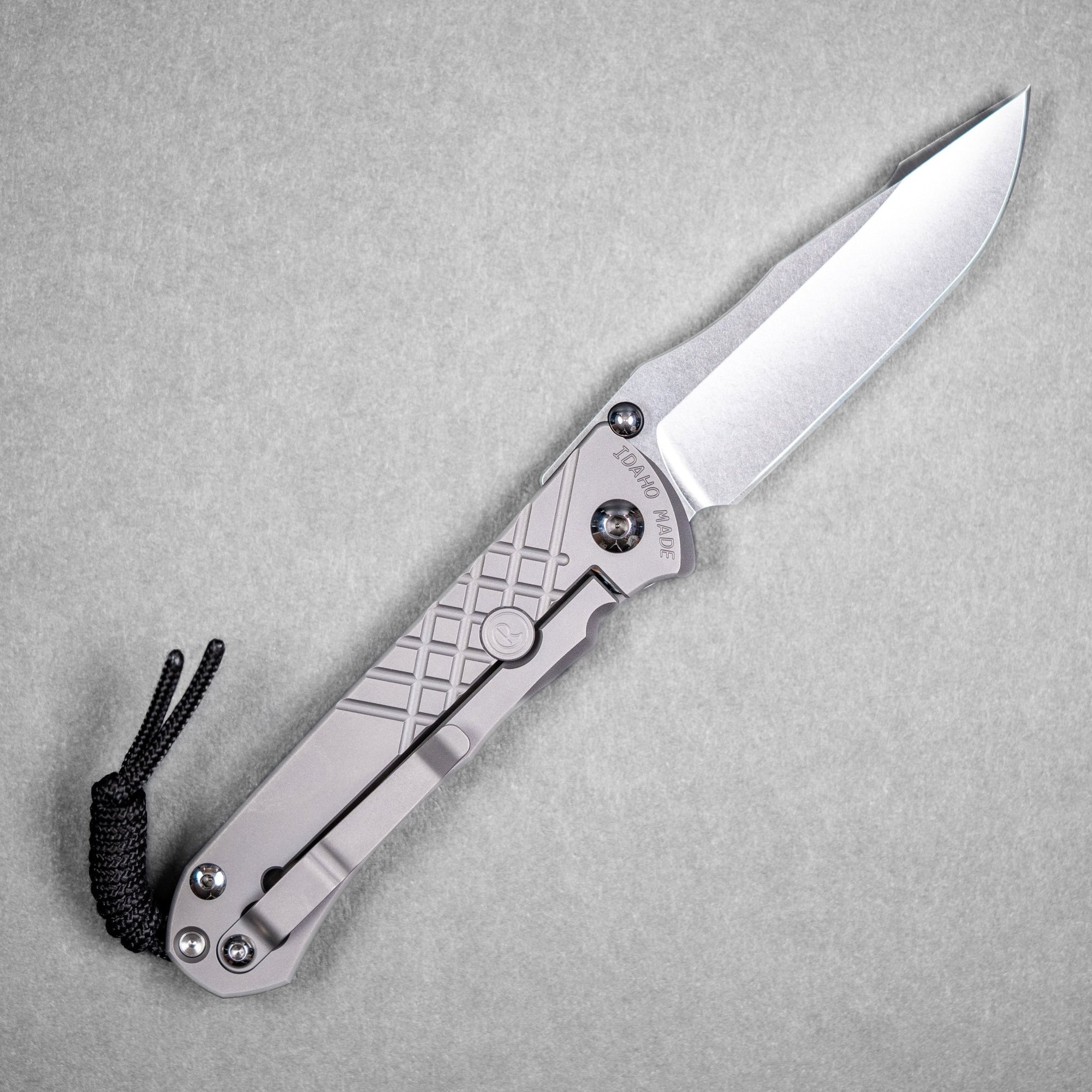 Chris Reeve Umnumzaan Drop Point - Glass Blasted Titanium - URBAN EDC®