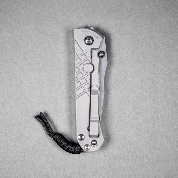 Chris Reeve Umnumzaan - Tanto Magnacut & Glass Blasted Titanium - URBAN EDC®