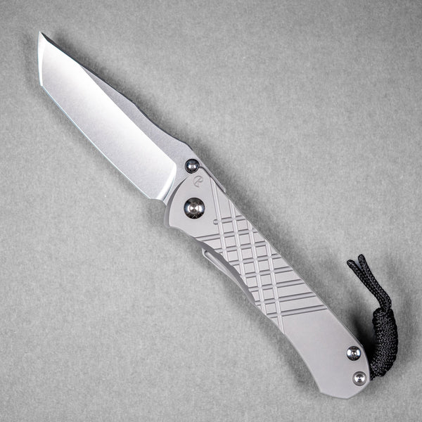 Chris Reeve Umnumzaan - Tanto Magnacut & Glass Blasted Titanium - URBAN EDC®