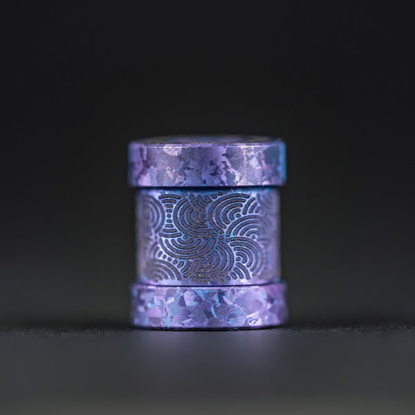 Collins Trace Manufacturing x URBAN 'The End' Bead - Blurple Crystal Ti Chaos Seigaiha™ - URBAN EDC®