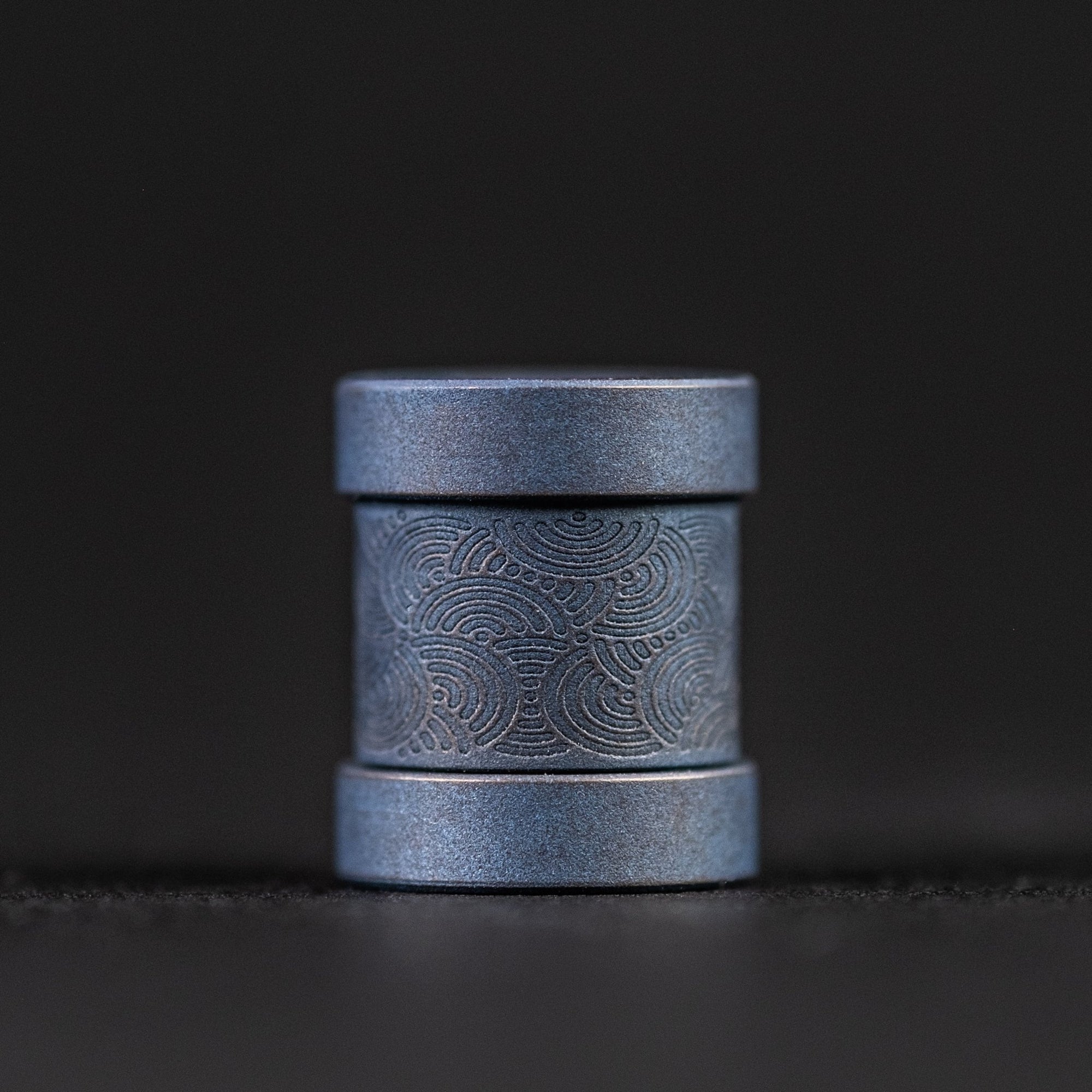 Collins Trace Manufacturing x URBAN 'The End' Bead - Blurple Titanium Chaos Seigaiha™ - URBAN EDC®