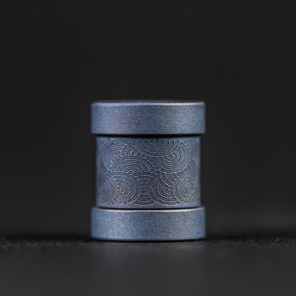 Collins Trace Manufacturing x URBAN 'The End' Bead - Blurple Titanium Chaos Seigaiha™ - URBAN EDC®