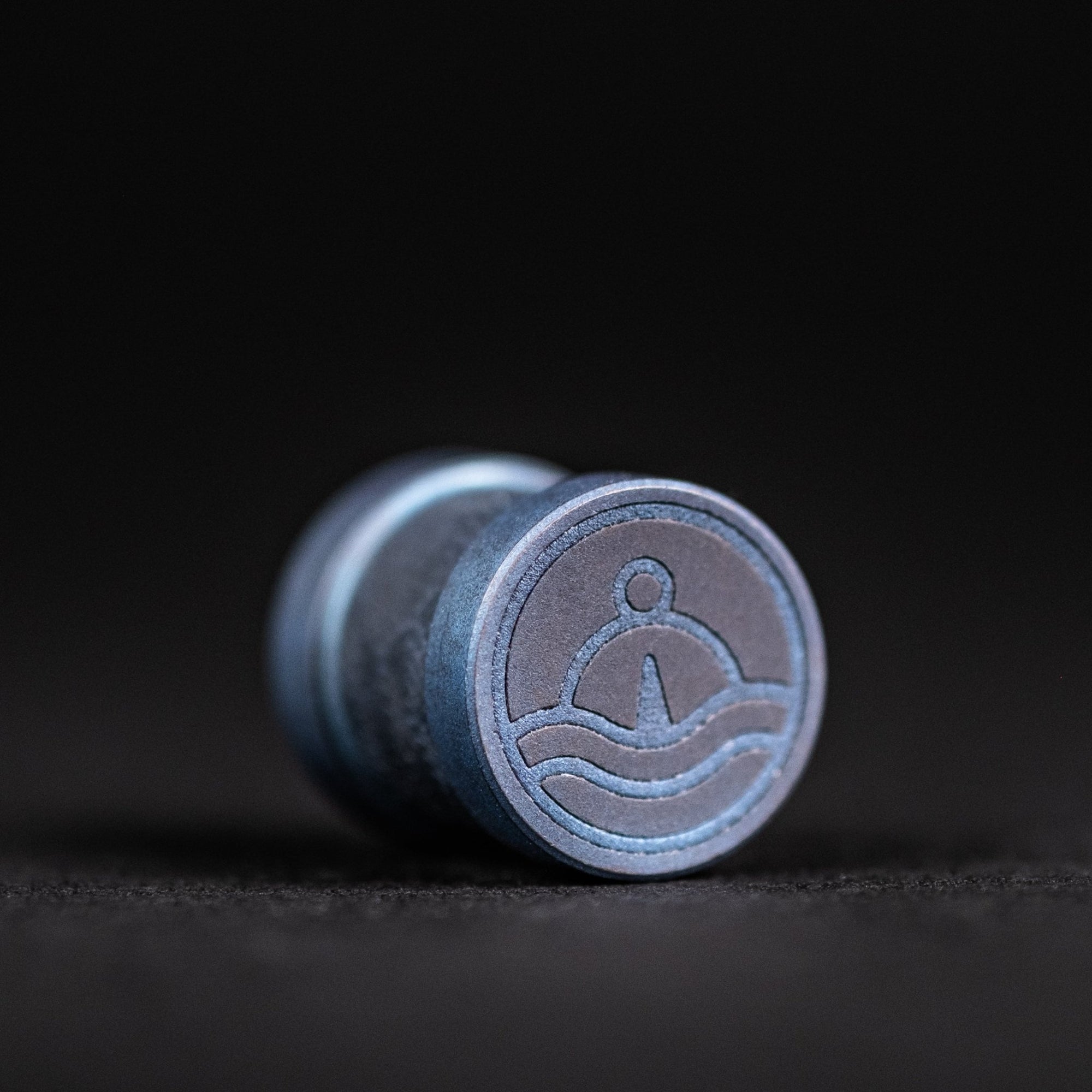 Collins Trace Manufacturing x URBAN 'The End' Bead - Blurple Titanium Chaos Seigaiha™ - URBAN EDC®