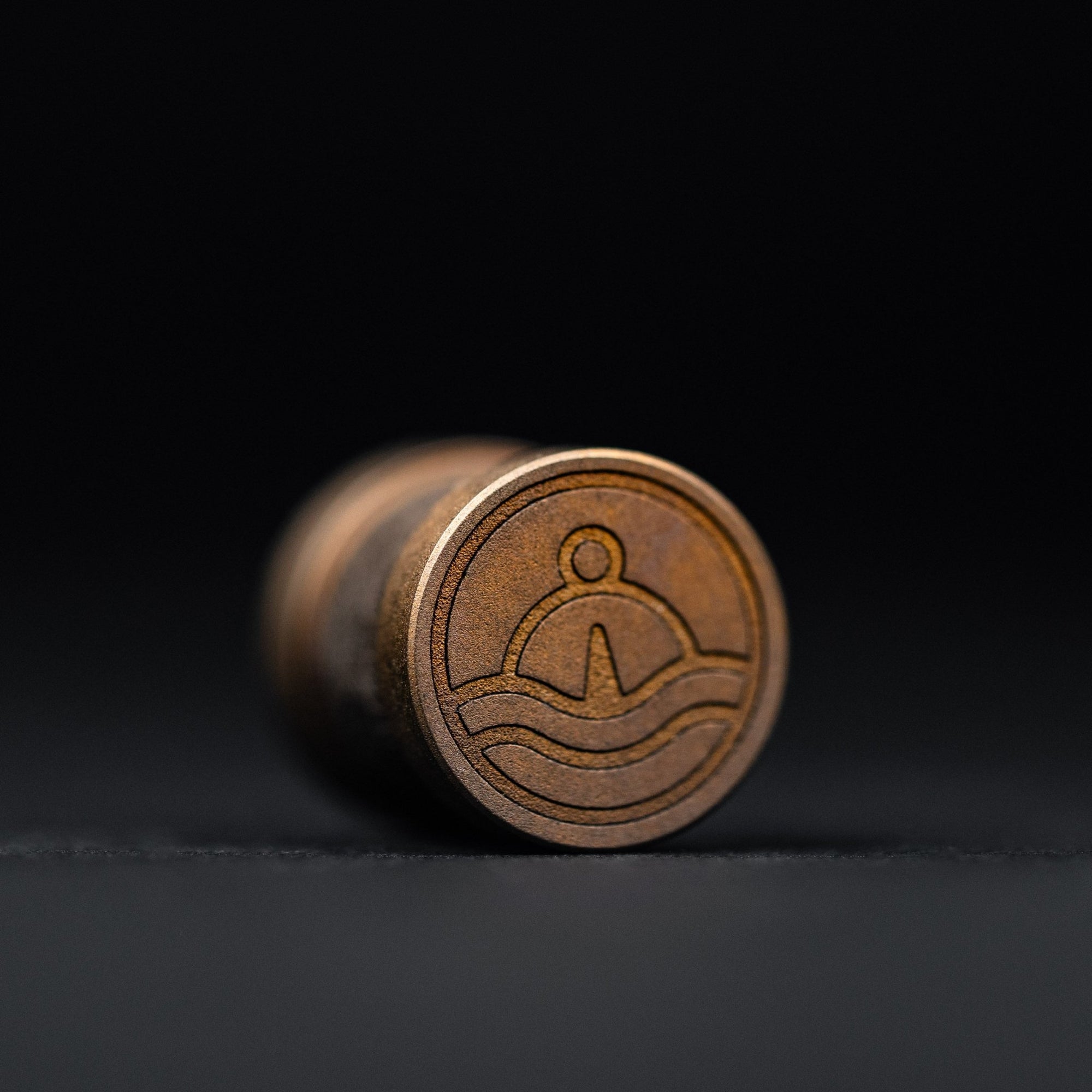 Collins Trace Manufacturing x URBAN 'The End' Bead - Bronze Titanium Chaos Seigaiha™ - URBAN EDC®