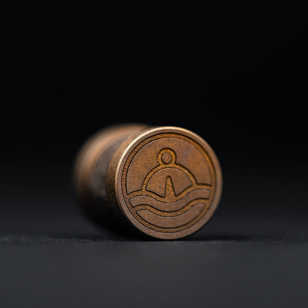 Collins Trace Manufacturing x URBAN 'The End' Bead - Bronze Titanium Chaos Seigaiha™ - URBAN EDC®