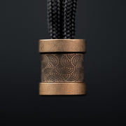 Collins Trace Manufacturing x URBAN 'The End' Bead - Bronze Titanium Chaos Seigaiha™ - URBAN EDC®