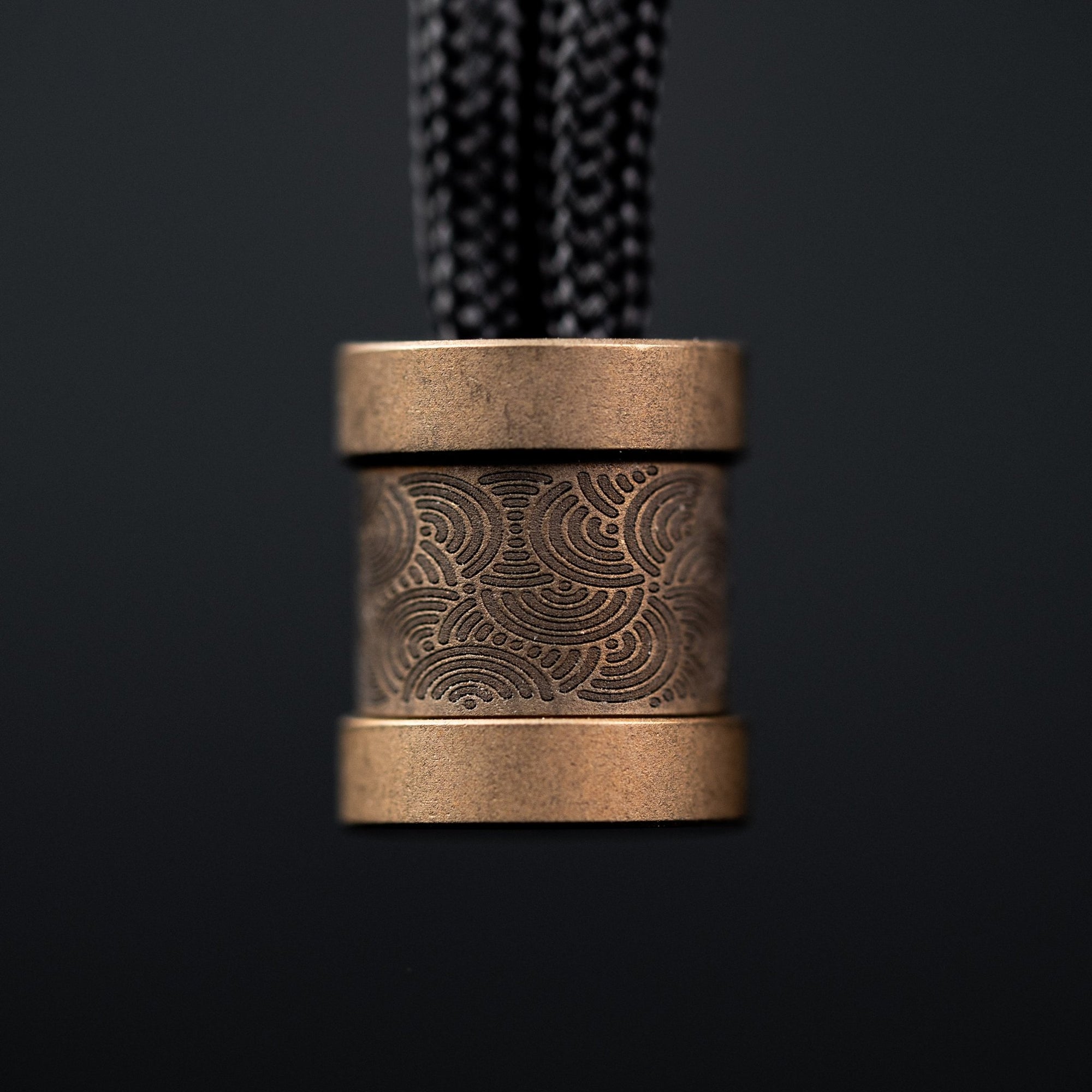 Collins Trace Manufacturing x URBAN 'The End' Bead - Bronze Titanium Chaos Seigaiha™ - URBAN EDC®