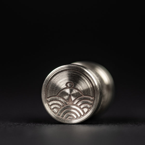 Collins Trace Manufacturing x URBAN 'The End' Bead - Nickel Silver Chaos Seigaiha - URBAN EDC®
