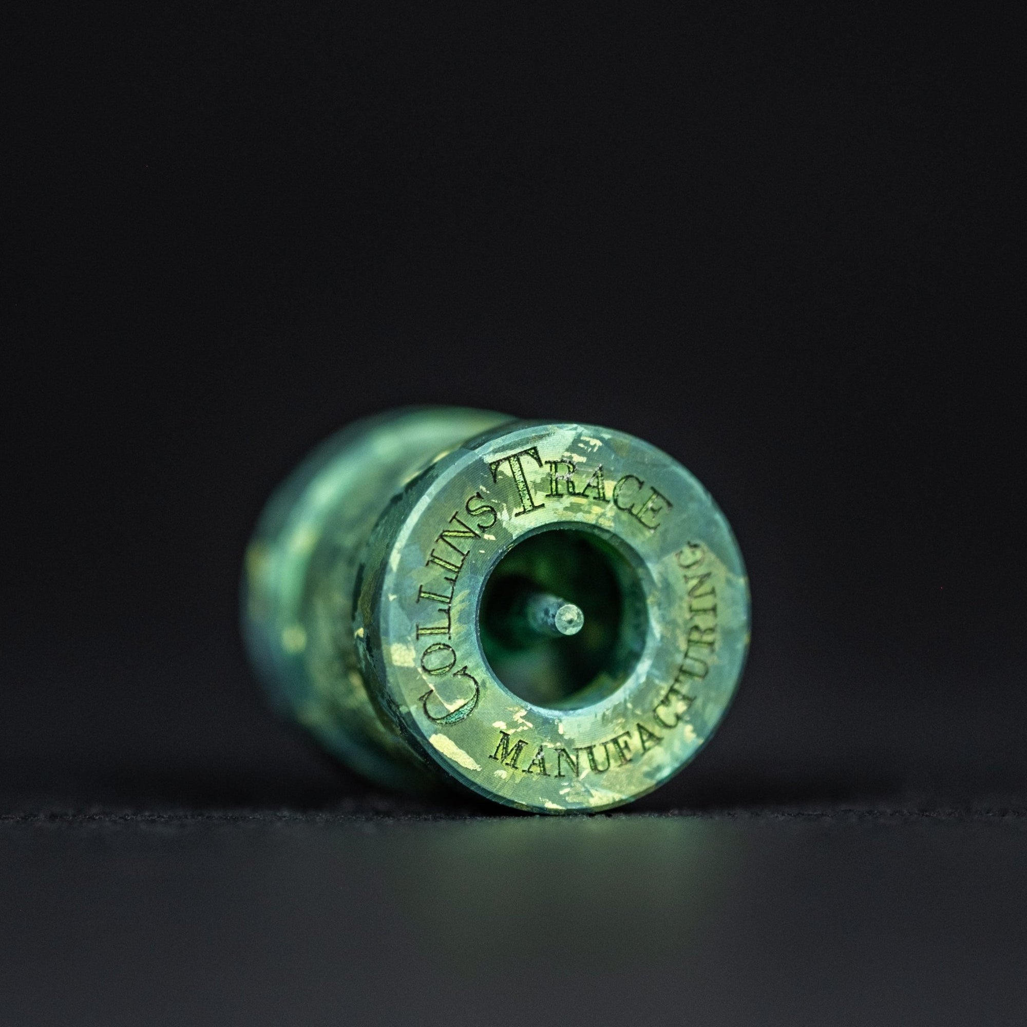 Collins Trace Manufacturing x URBAN 'The End' Bead - Teal Green Crystal Ti Chaos Seigaiha™ - URBAN EDC®