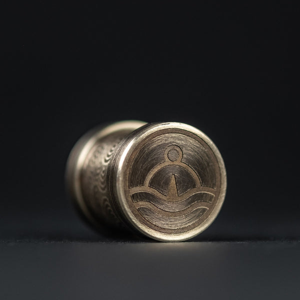 Collins Trace Manufacturing x URBAN 'The End' Bead - Weathered Nickel Silver Chaos Seigaiha™ - URBAN EDC®