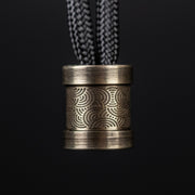 Collins Trace Manufacturing x URBAN 'The End' Bead - Weathered Nickel Silver Chaos Seigaiha™ - URBAN EDC®