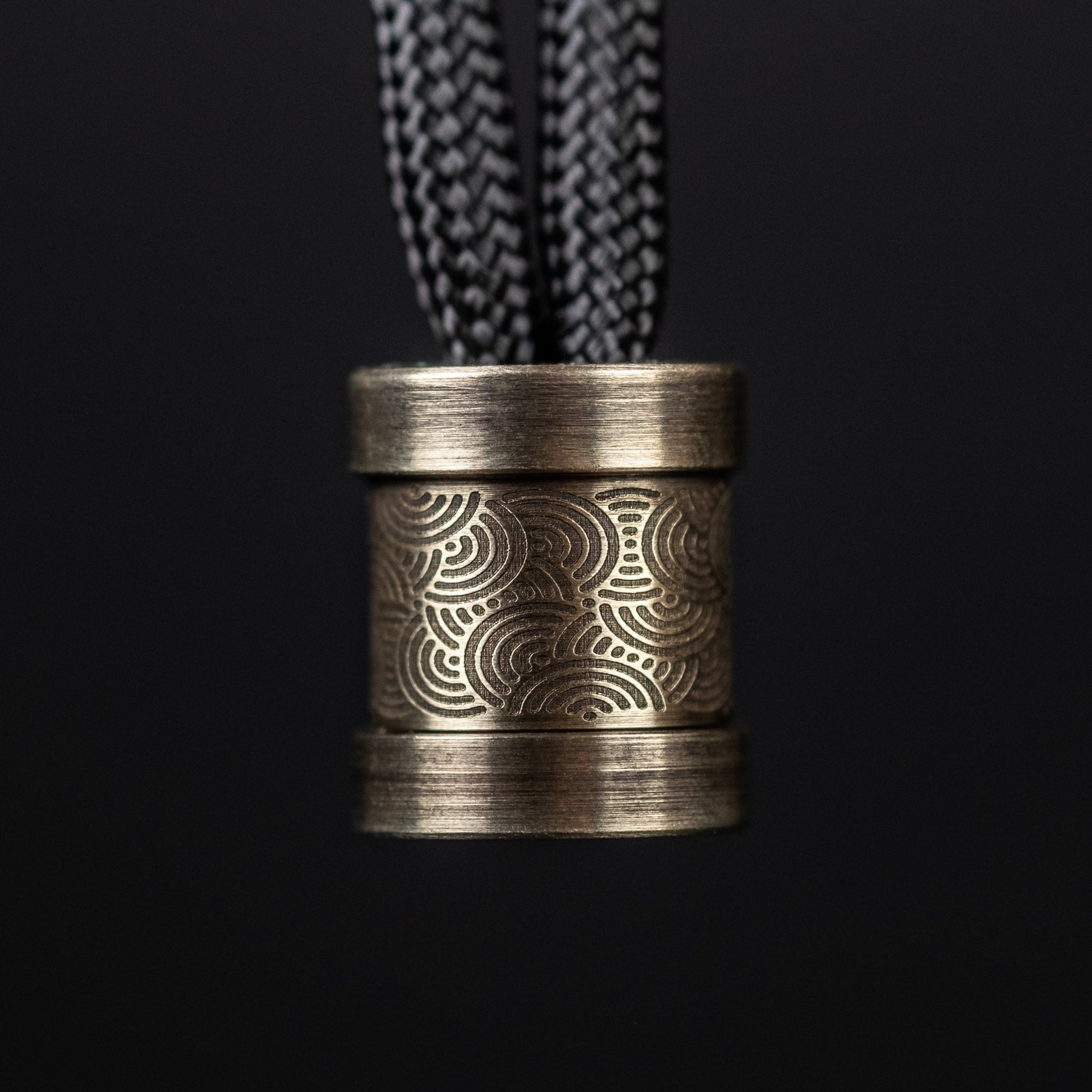 Collins Trace Manufacturing x URBAN 'The End' Bead - Weathered Nickel Silver Chaos Seigaiha™ - URBAN EDC®