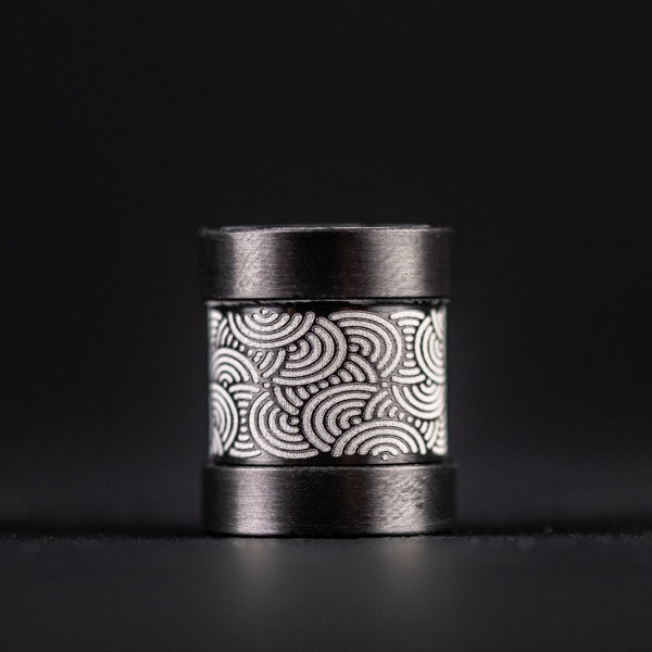 Collins Trace Manufacturing x URBAN 'The End' Bead - Zirconium Chaos Seigaiha™ - URBAN EDC®