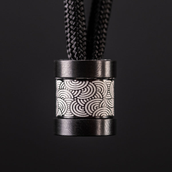 Collins Trace Manufacturing x URBAN 'The End' Bead - Zirconium Chaos Seigaiha™ - URBAN EDC®