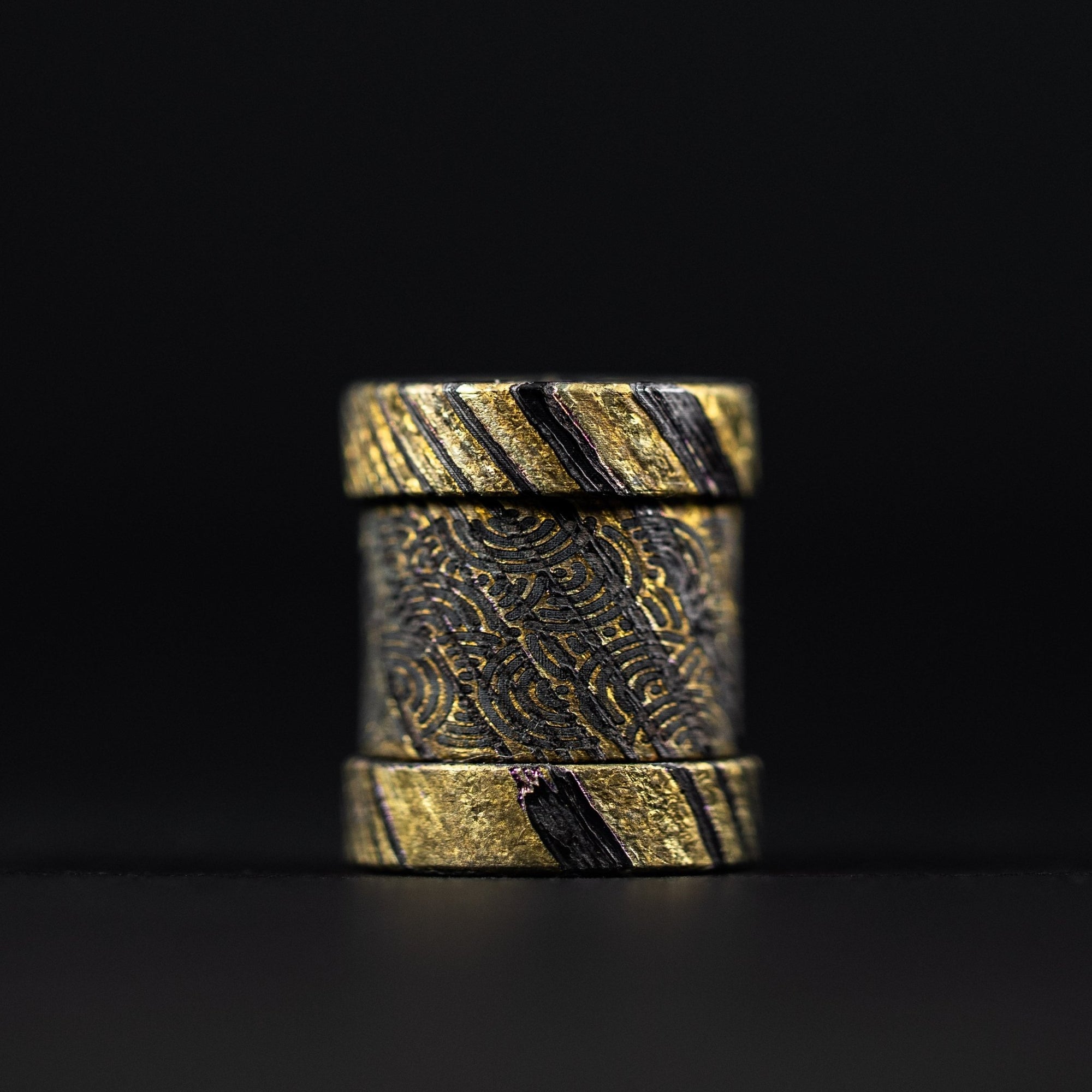 Collins Trace Manufacturing x URBAN 'The End' Bead - ZircuTi Chaos Seigaiha™ - URBAN EDC®